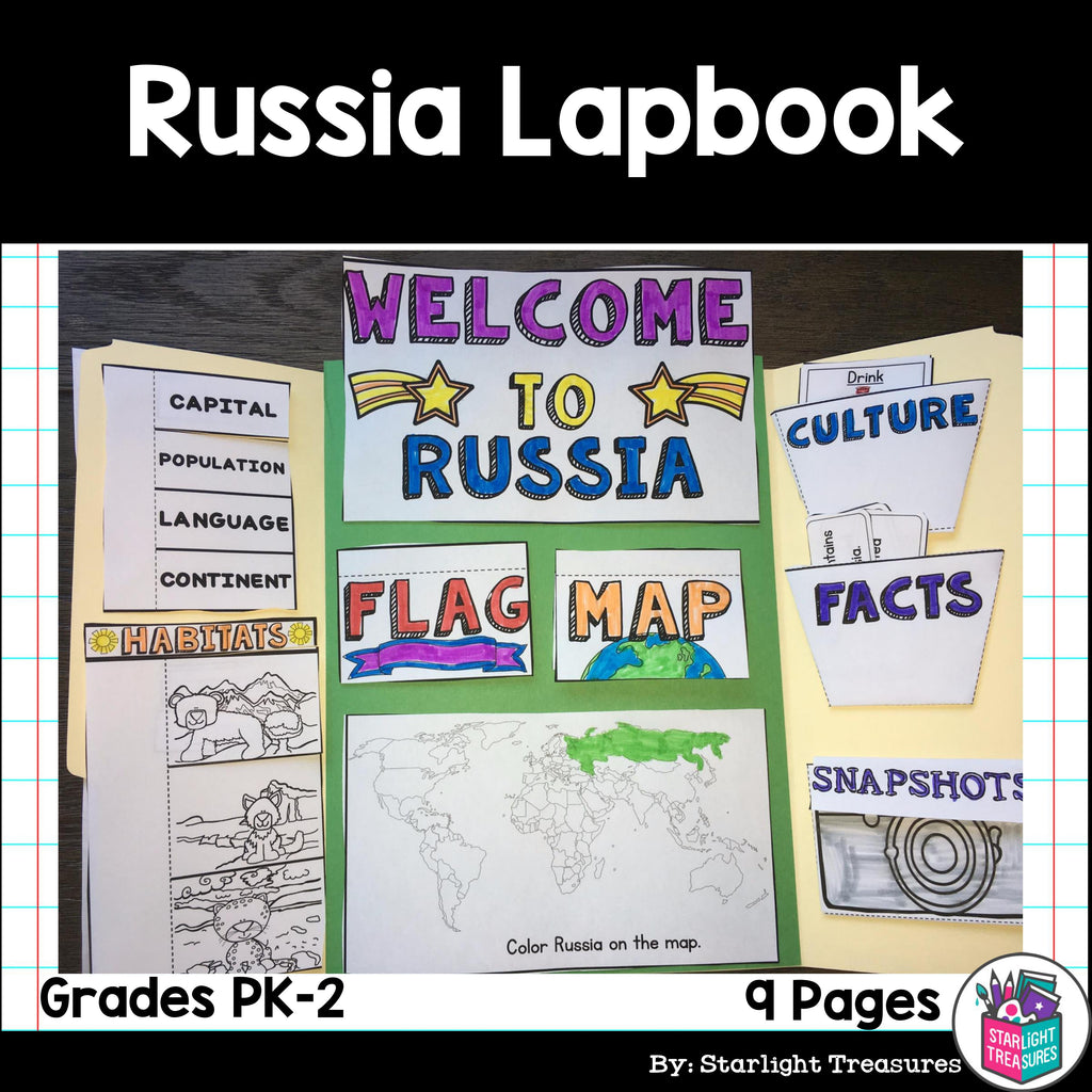 Russia Lapbook for Early Learners - A Country Study