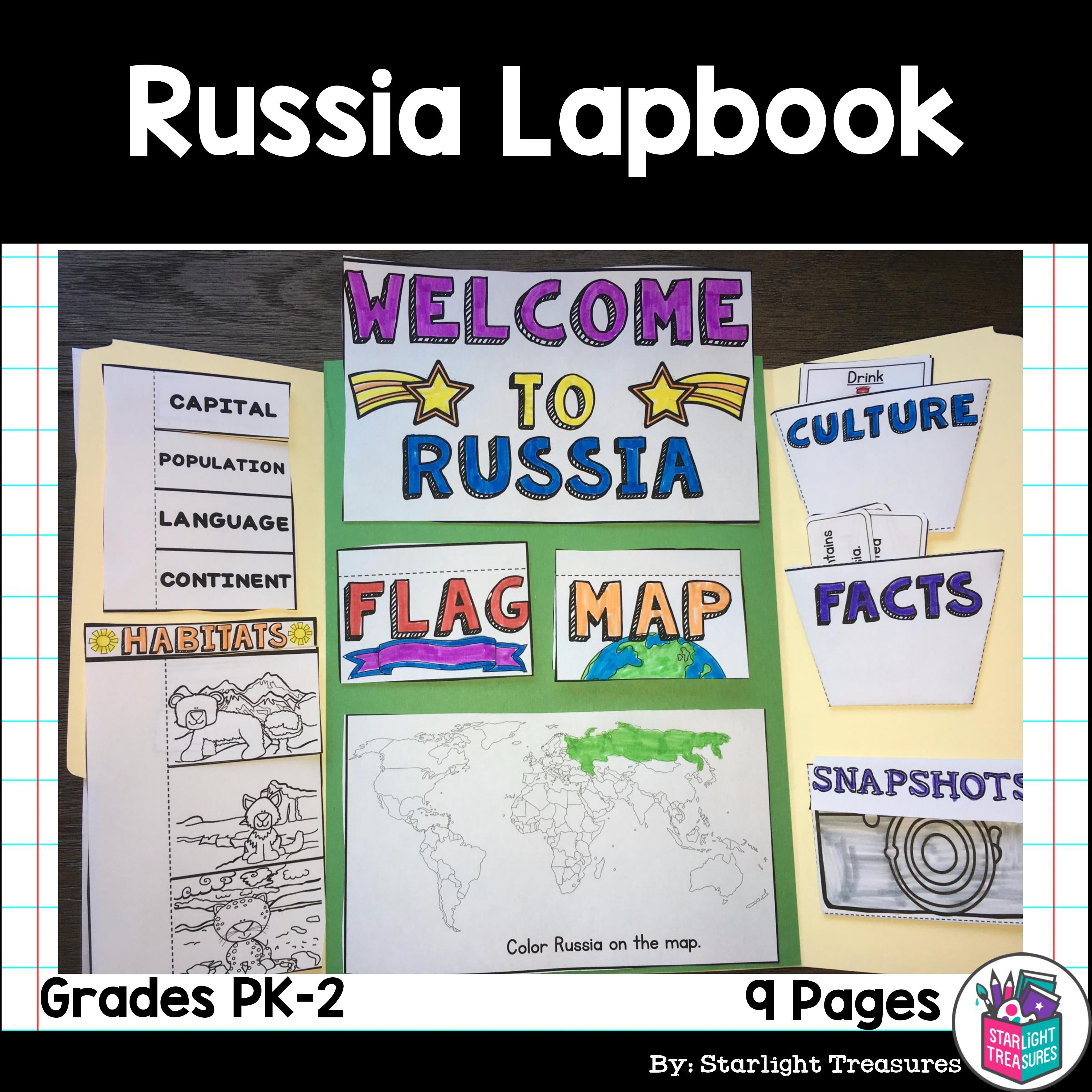Russia Lapbook for Early Learners - A Country Study