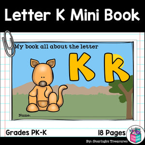 Alphabet Letter of the Week: The Letter K Mini Book