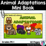 Animal Adaptations Mini Book for Early Readers