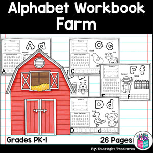 Worksheets A-Z Farm Theme