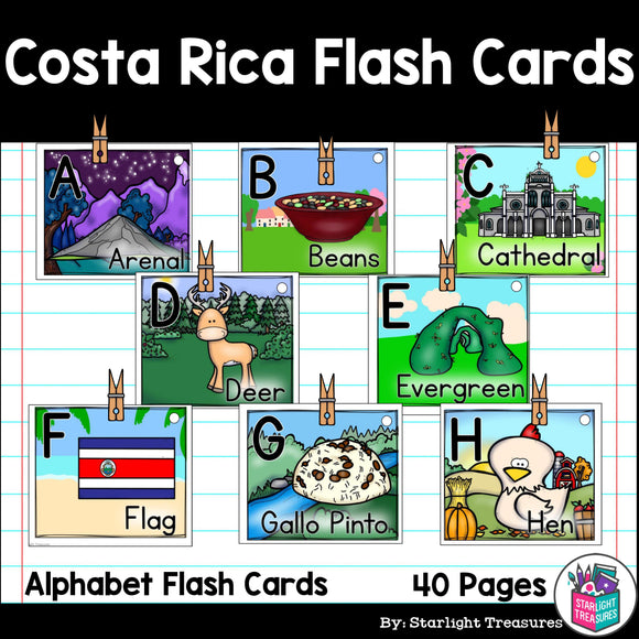 Costa Rica Flash Cards
