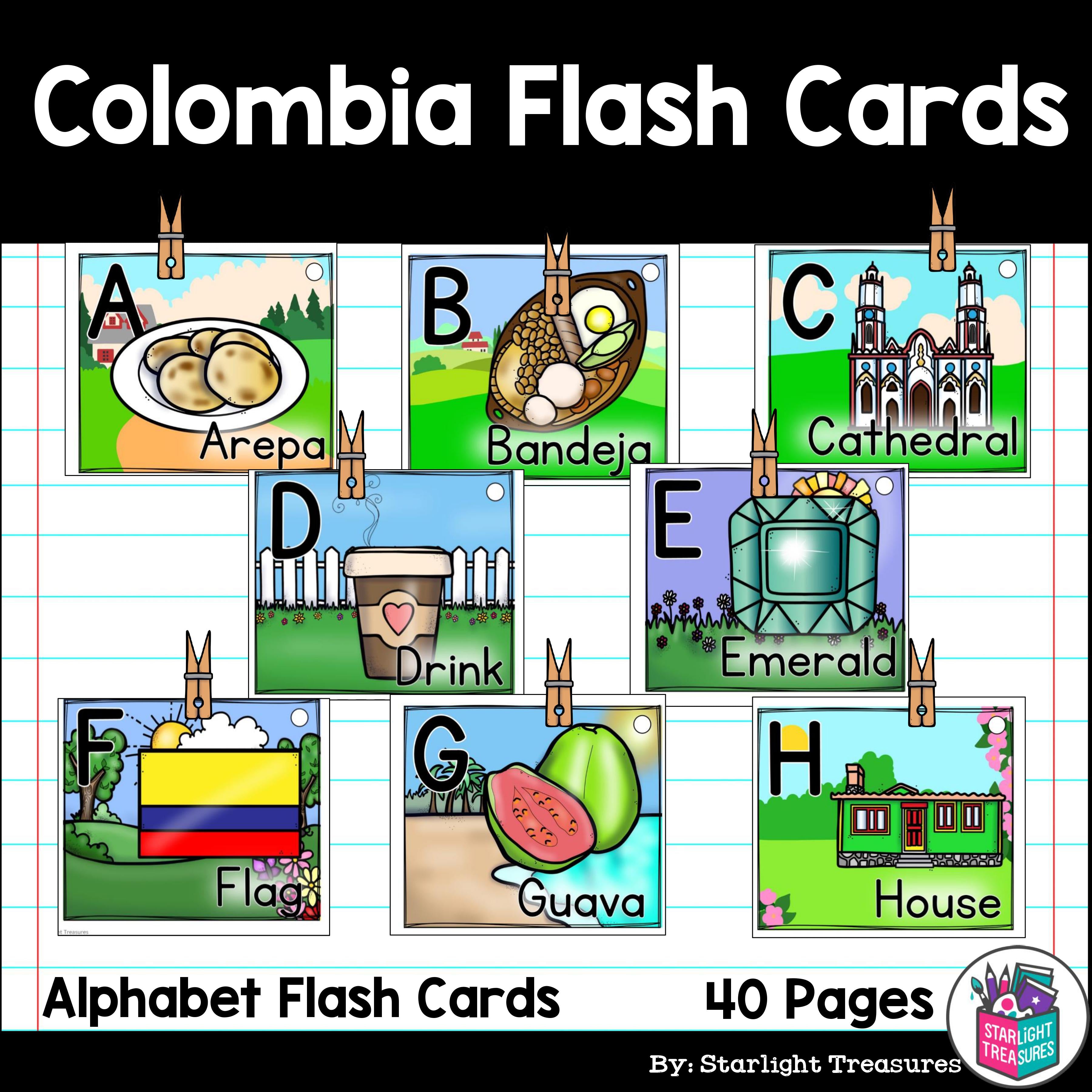Colombia Flash Cards