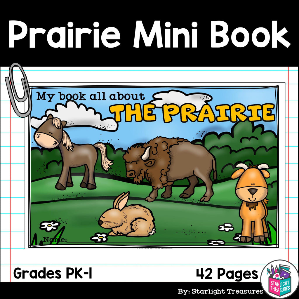 The Prairie Mini Book for Early Readers: Prairie Animals