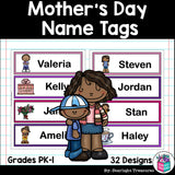 Mother's Day Name Tags - Editable