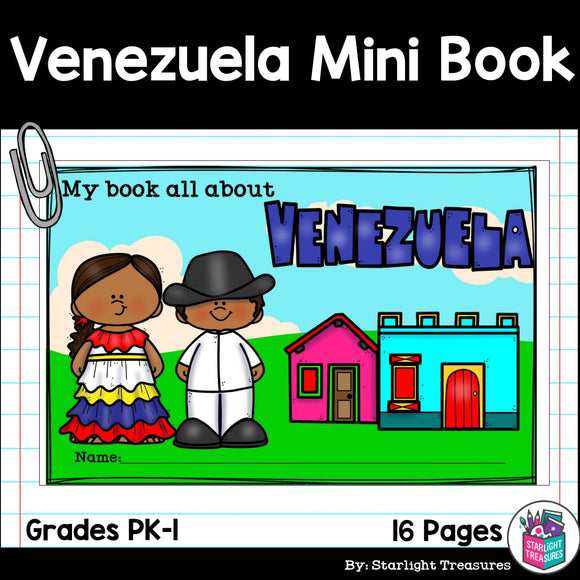 Venezuela Mini Book for Early Readers - A Country Study