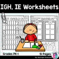 Vowel Pairs IGH, IE Worksheets and Activities for Early Readers