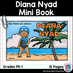 Diana Nyad Mini Book for Early Readers: Women's History Month