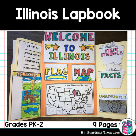 Illinois Lapbook for Early Learners - A State Study