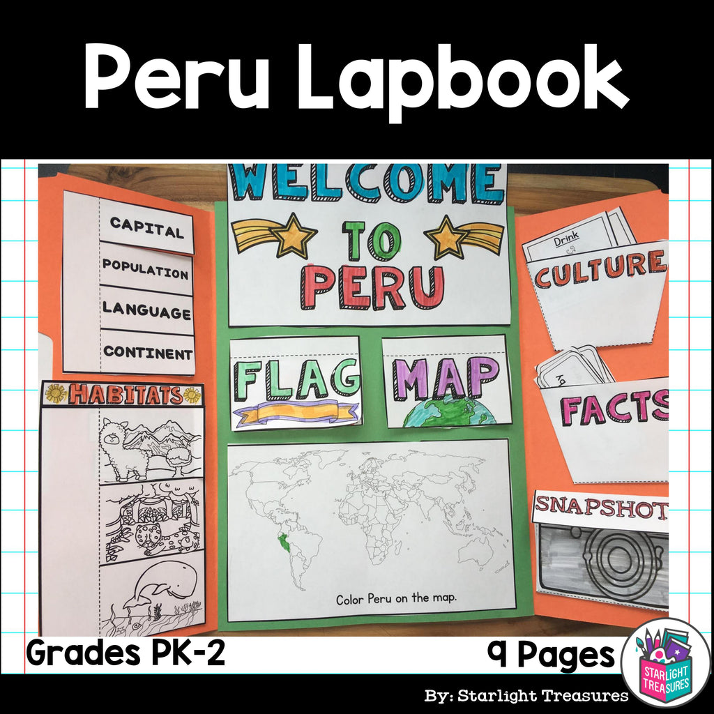 Peru Lapbook for Early Learners - A Country Study