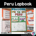 Peru Lapbook for Early Learners - A Country Study