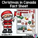 Christmas in Canada Fact Sheet for Early Readers