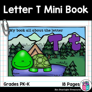 Alphabet Letter of the Week: The Letter T Mini Book