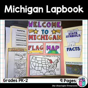Michigan Lapbook for Early Learners - A State Study