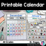 Printable Calendar for Your Classroom, Homeschool, Classes - Calendar FREEBIE