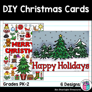 DIY Christmas Coloring Cards