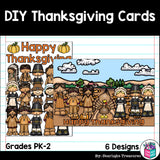 DIY Thanksgiving Coloring Cards