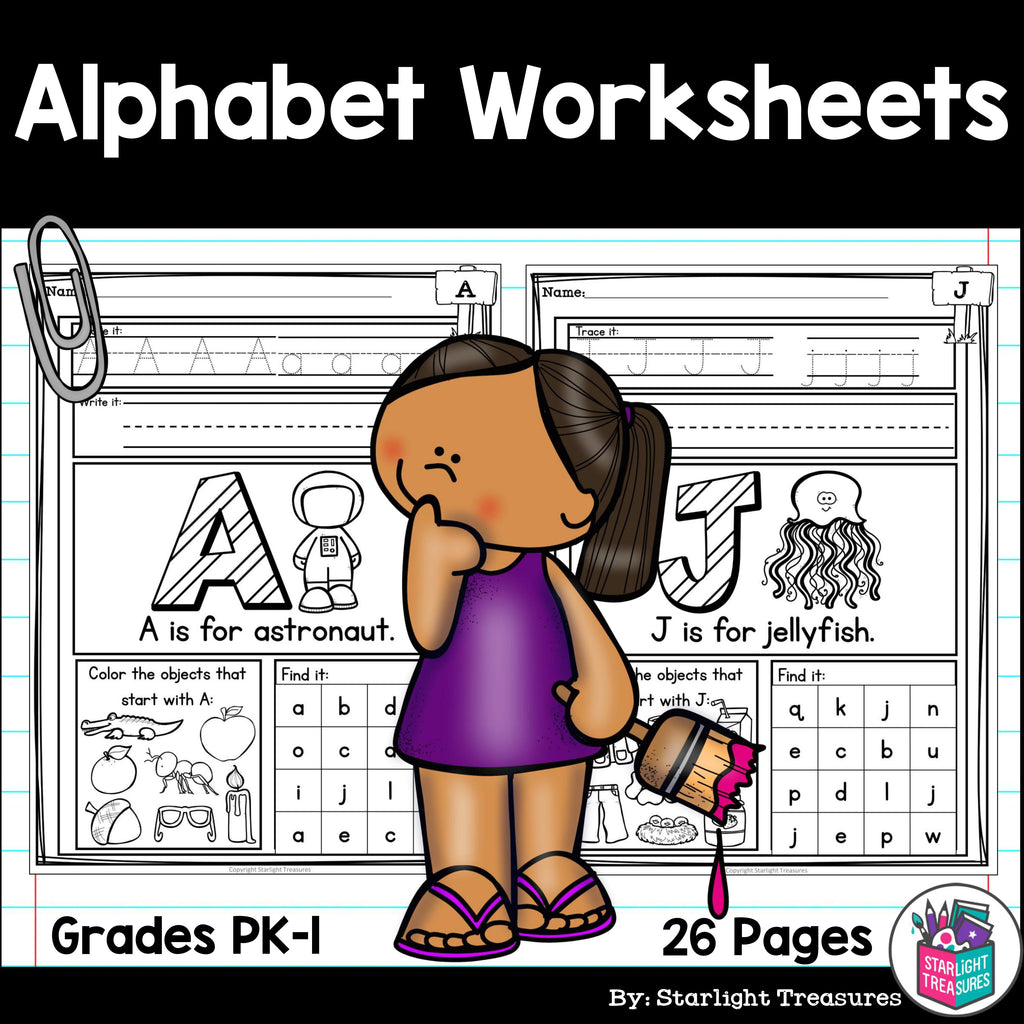 Alphabet Worksheets and Activities for Early Learners