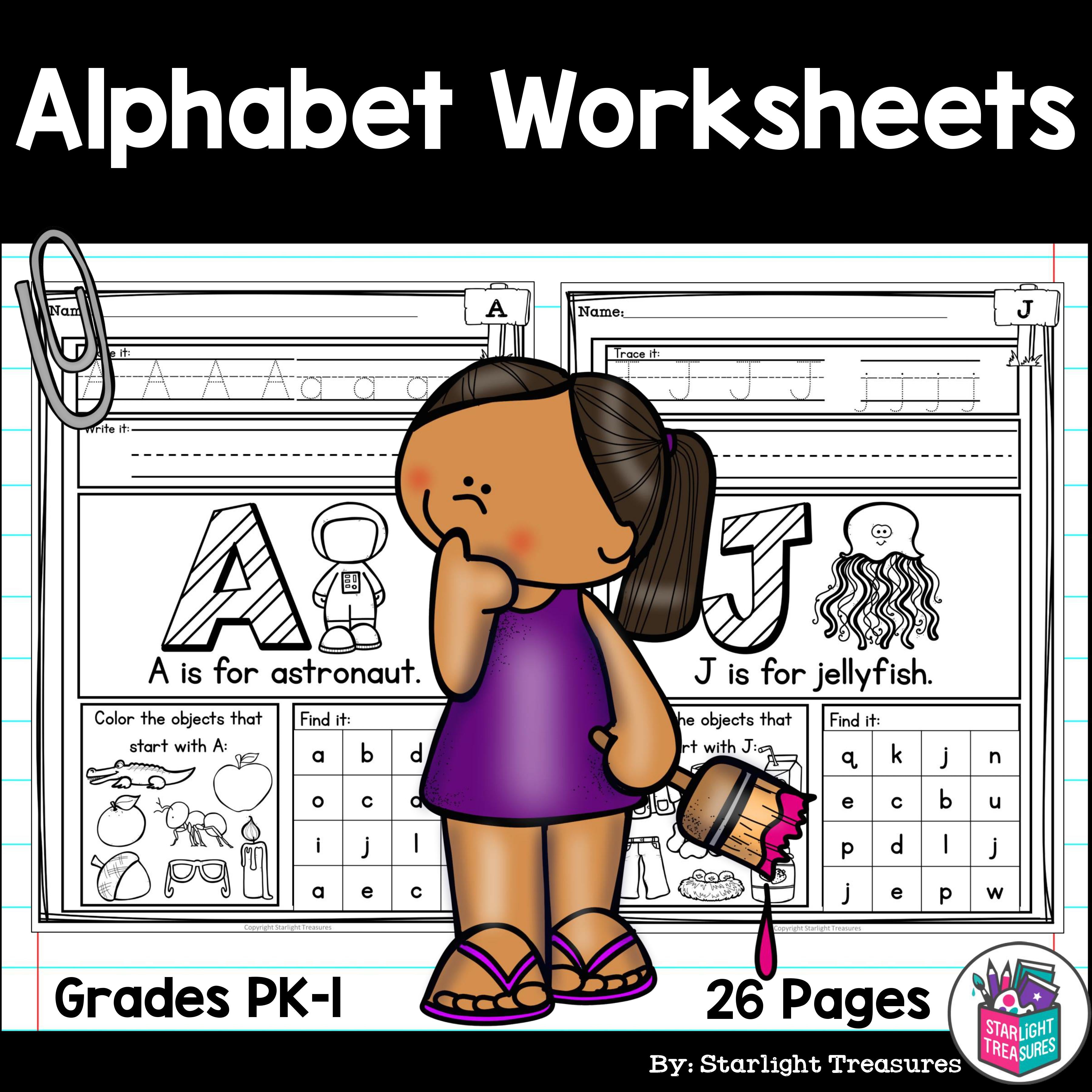 Alphabet Worksheets and Activities for Early Learners