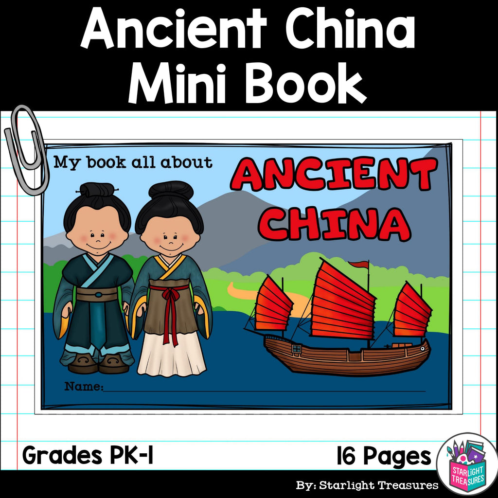 Ancient China Mini Book for Early Readers - Ancient Civilizations Activities