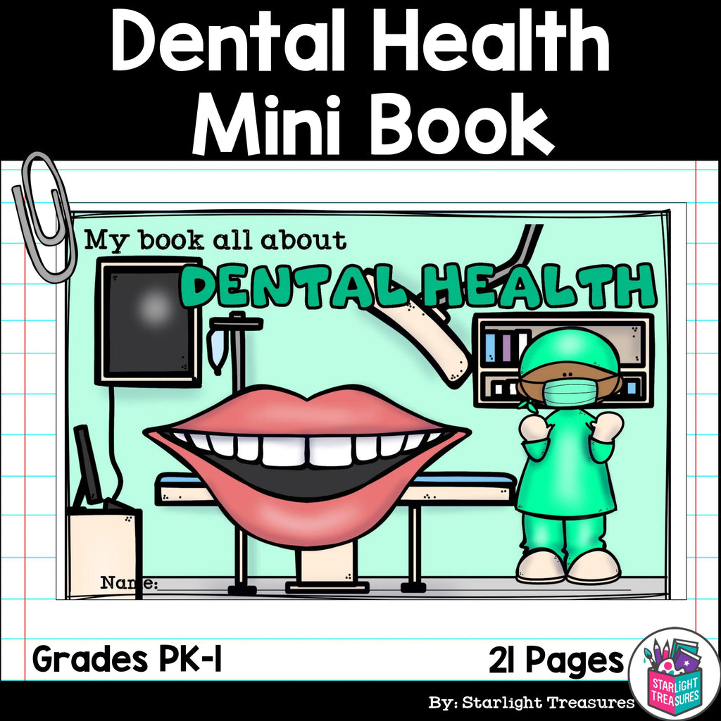 Dental Health Mini Book for Early Readers: Dental Health Month