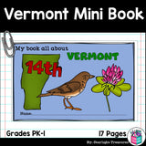 Vermont Mini Book for Early Readers - A State Study