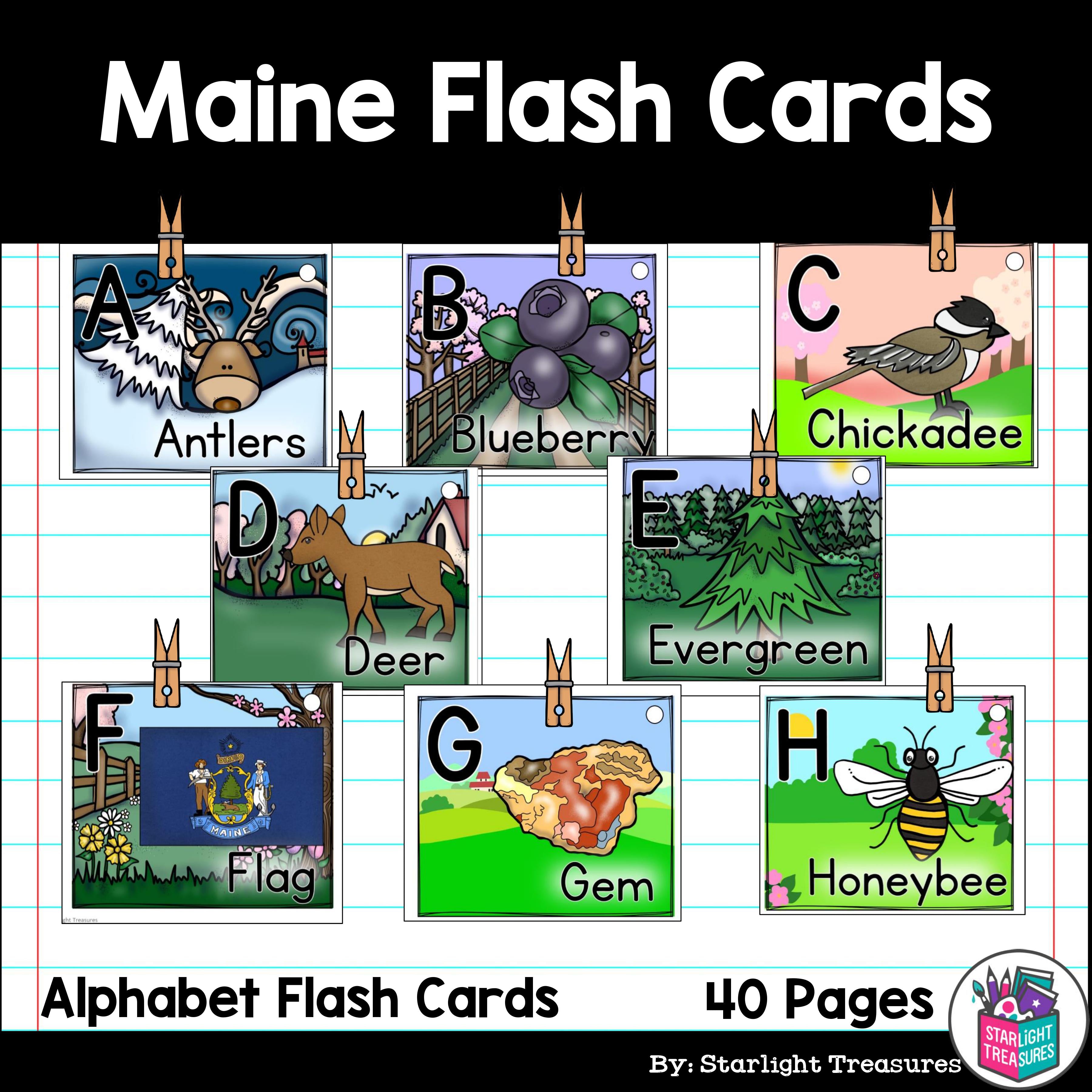 Maine Flash Cards