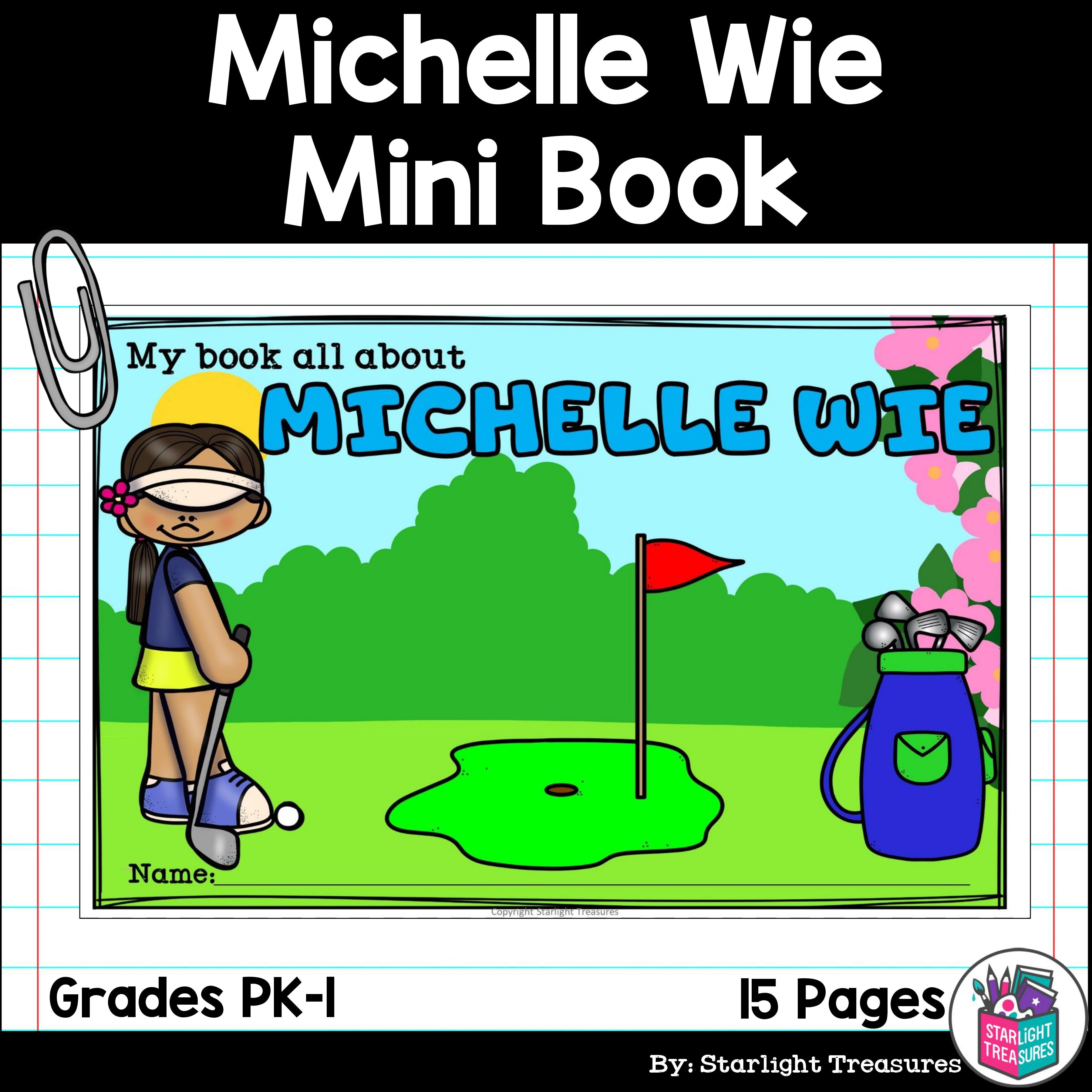 Michelle Wie Mini Book for Early Readers: Women's History Month