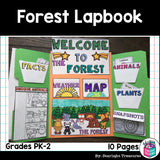 Forest Lapbook for Early Learners - Animal Habitats