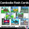 Alphabet Flash Cards for Early Readers - Country of Cambodia