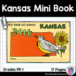 Kansas Mini Book for Early Readers - A State Study
