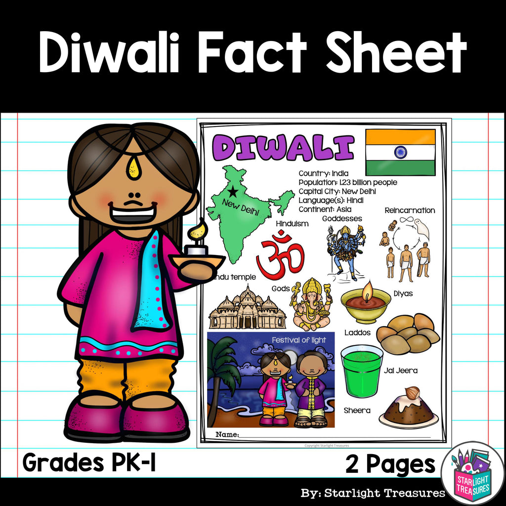 Diwali Fact Sheet for Early Readers