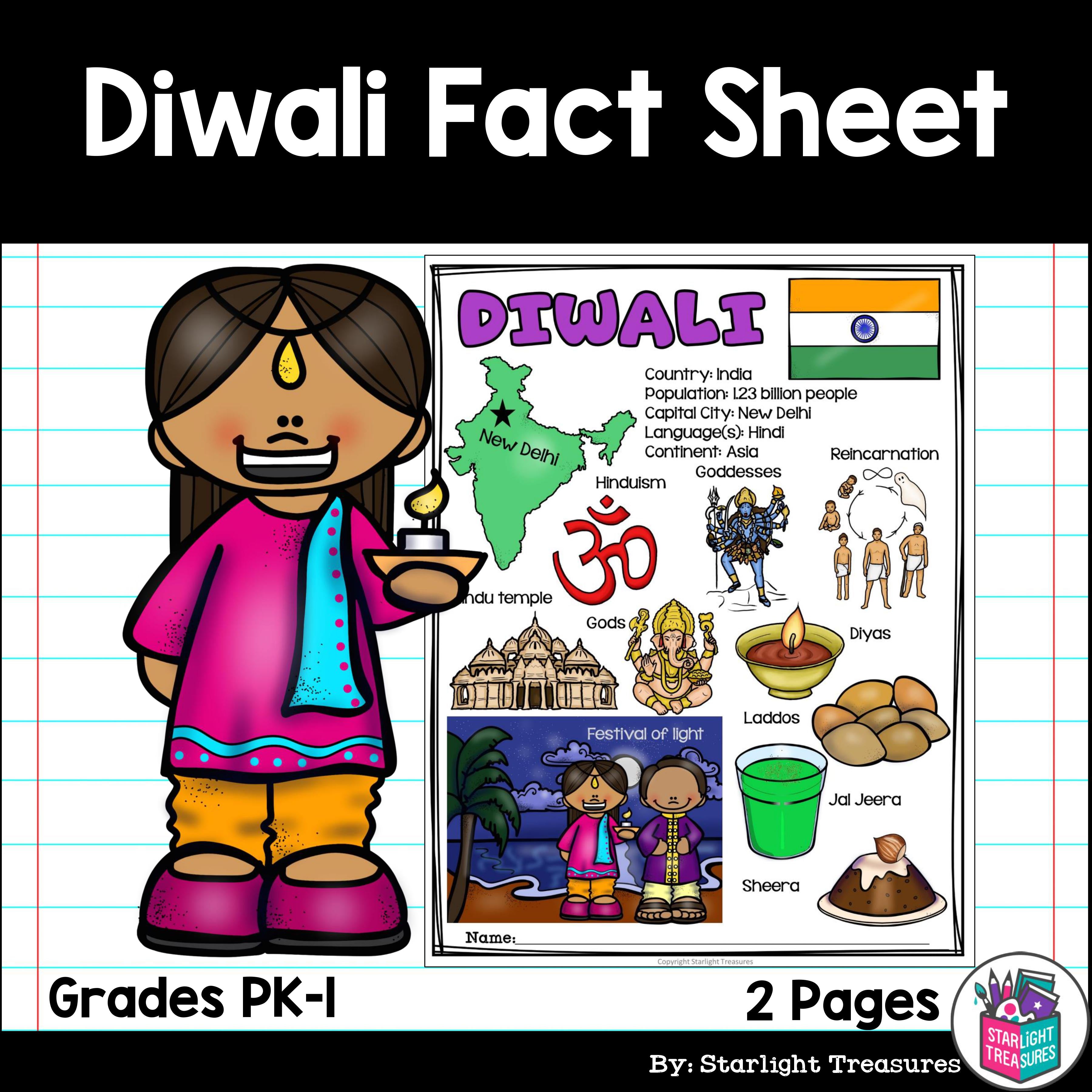 Diwali Fact Sheet for Early Readers