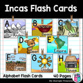Alphabet Flash Cards for Early Readers - Incas