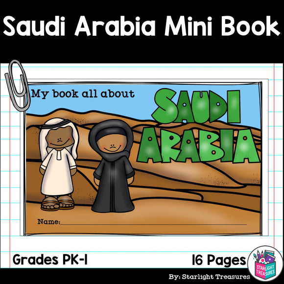 Saudi Arabia Mini Book for Early Readers - A Country Study