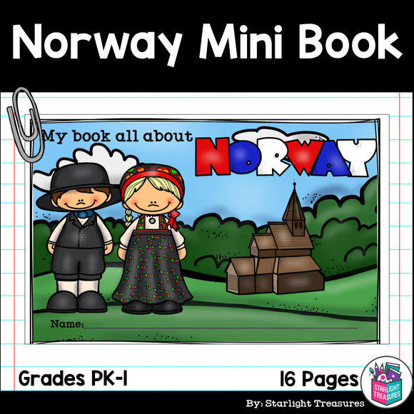 Norway Mini Book for Early Readers - A Country Study
