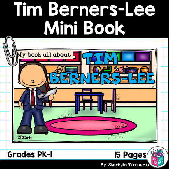 Tim Berners-Lee Mini Book for Early Readers: Inventors