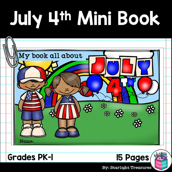 Independence Day Mini Book for Early Readers