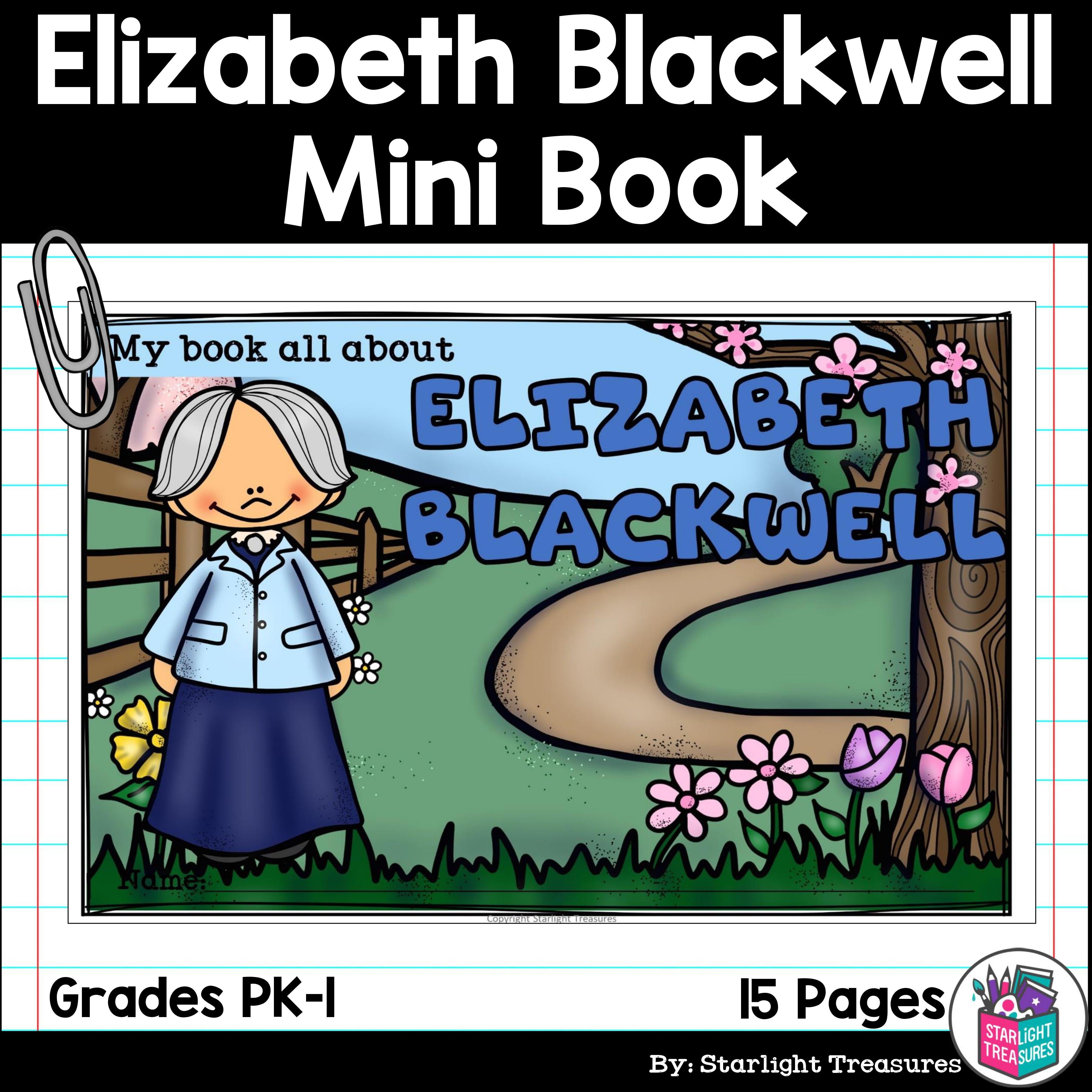 Elizabeth Blackwell Mini Book for Early Readers: Women's History Month