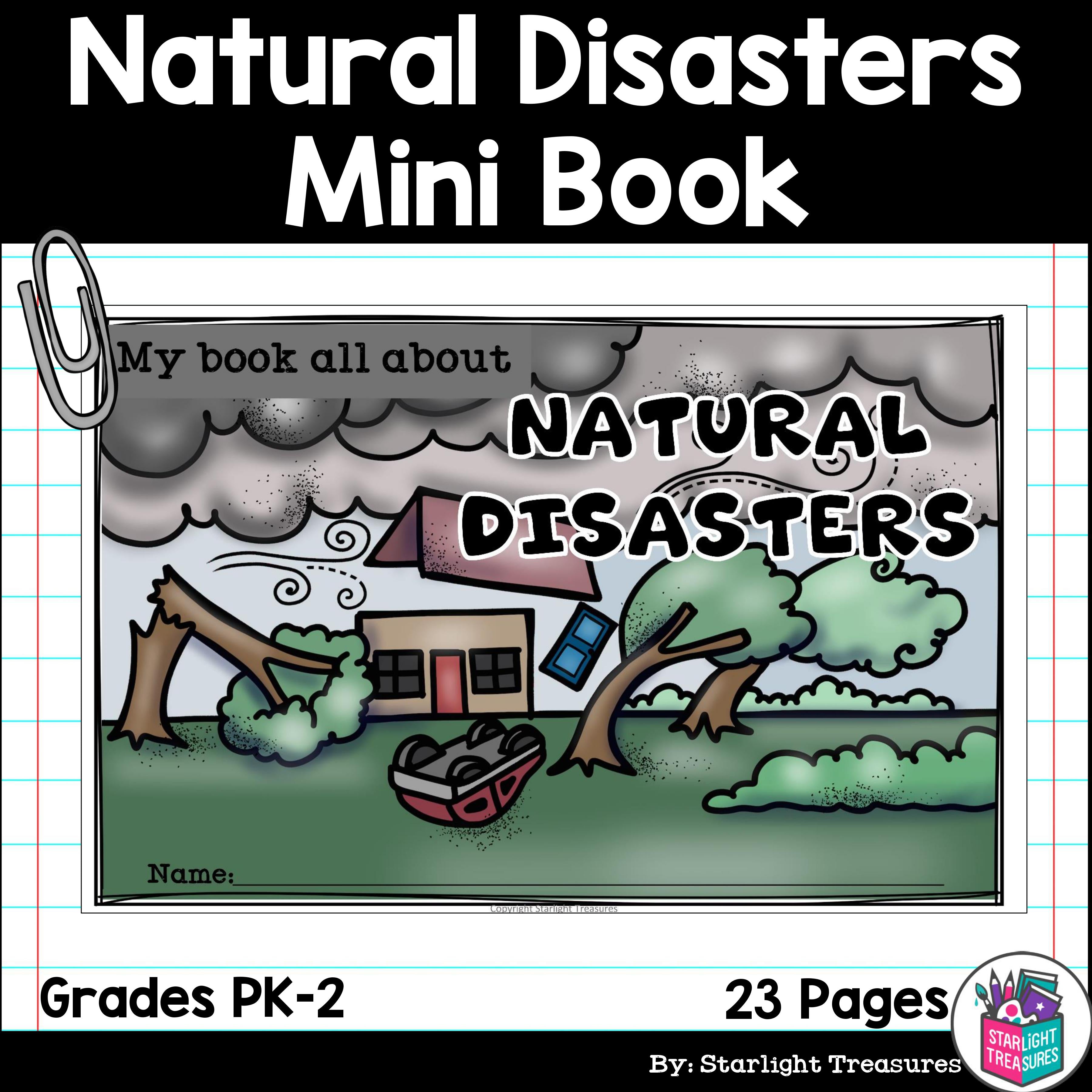 Natural Disasters Mini Book for Early Readers