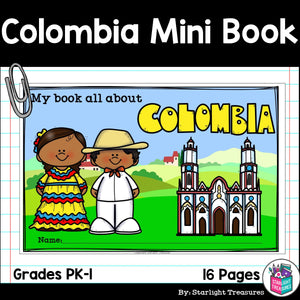 Colombia Mini Book for Early Readers - A Country Study