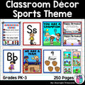 Classroom Decor Pack - Sports Theme