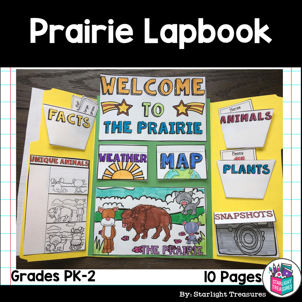Prairie Lapbook for Early Learners - Animal Habitats