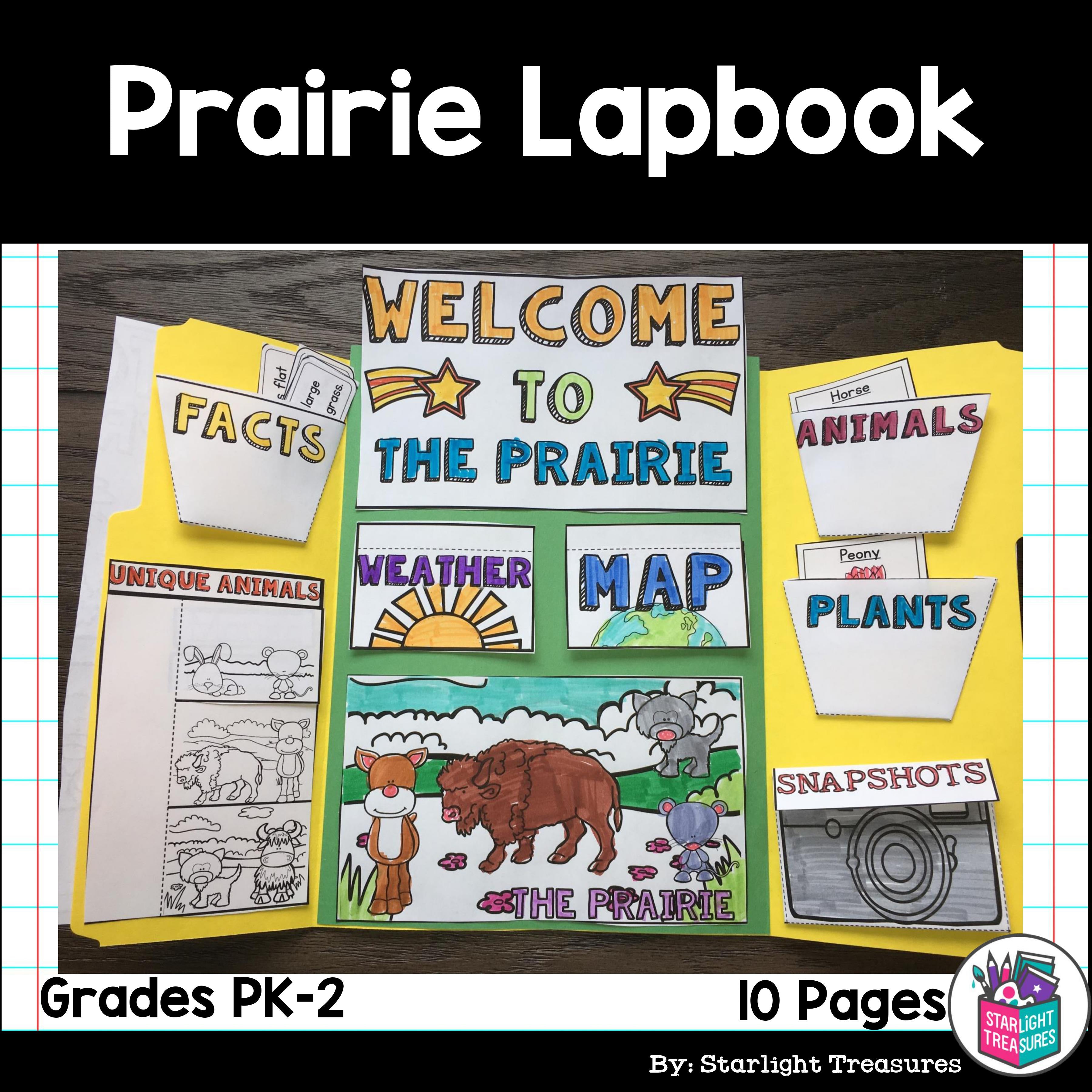 Prairie Lapbook for Early Learners - Animal Habitats