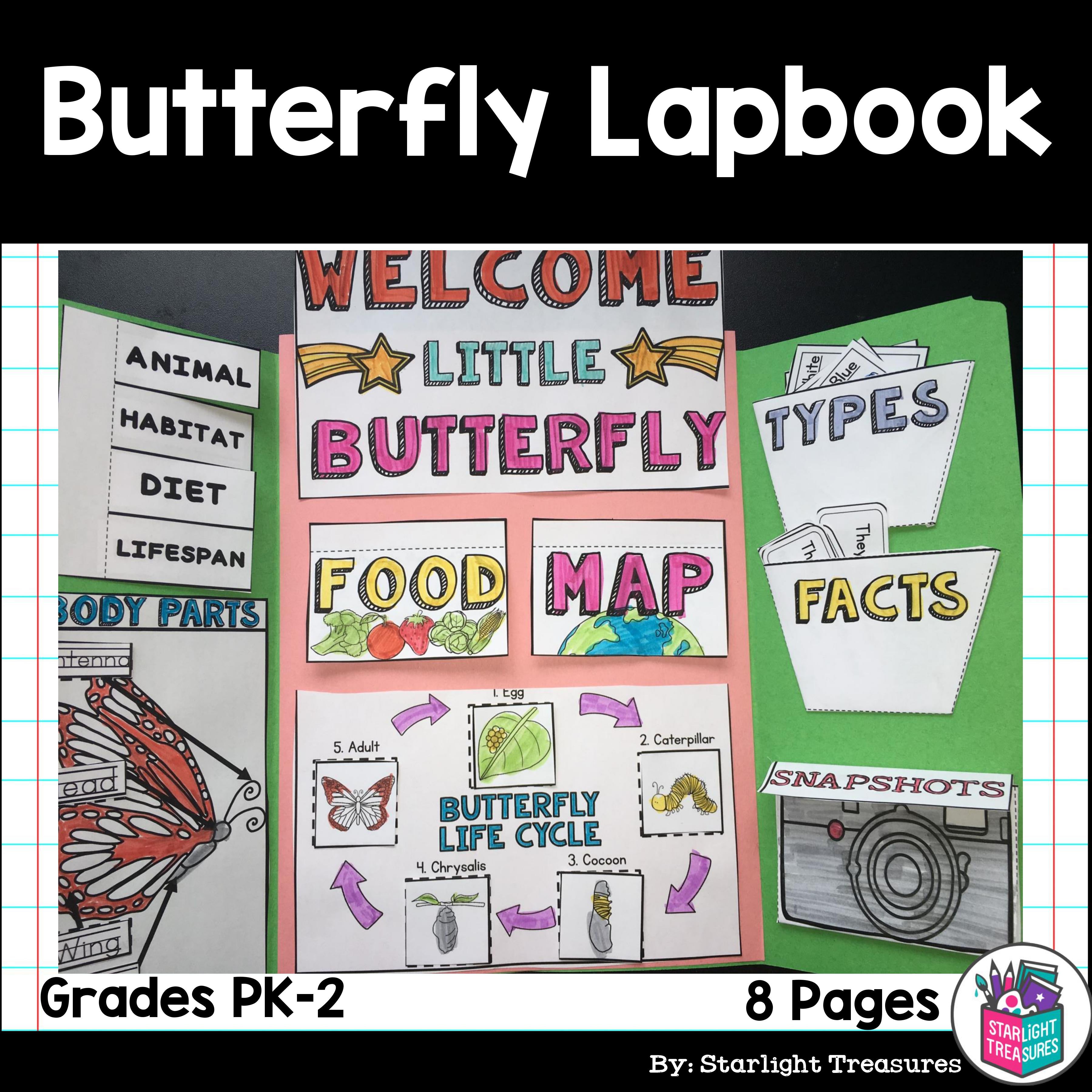 Butterflies Lapbook for Early Learners 