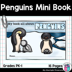 Penguins Mini Book for Early Readers