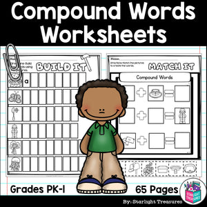 Compound Words Worksheets and Activities for Early Readers