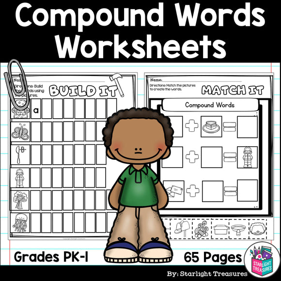 Compound Words Worksheets and Activities for Early Readers