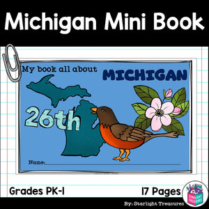 Michigan Mini Book for Early Readers - A State Study