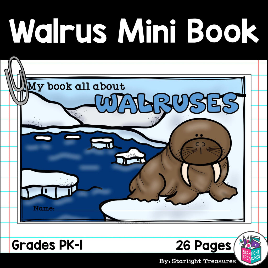 Walruses Mini Book for Early Readers - Walrus